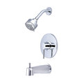 Pioneer Faucets Single Handle Tub and Shower Trim Set, Wallmount, Polished Chrome T-4MT111